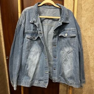 SHEIN Curve | Light Blue Denim Jacket | 4XL